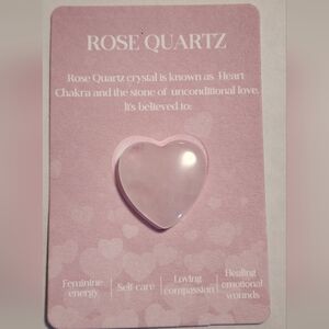 Heart Chakra Rose Quartz Crystal Decor